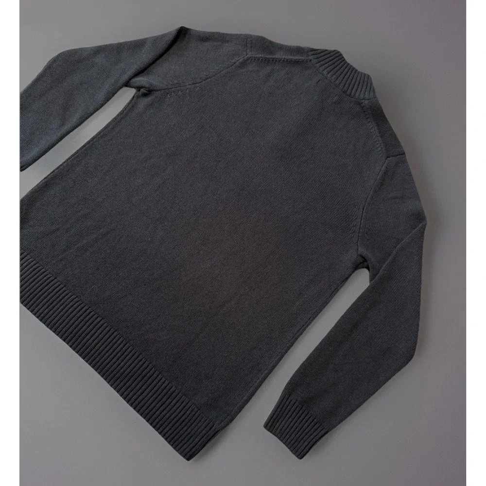 NWT‎ Sonoma Quarter Zip Black Sweater Mens Size XL